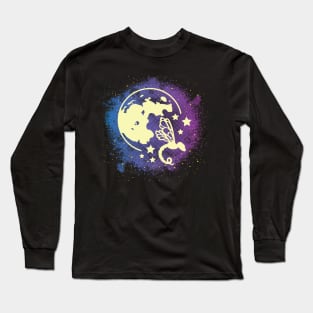 Celestial Dragonfly Galaxy Long Sleeve T-Shirt